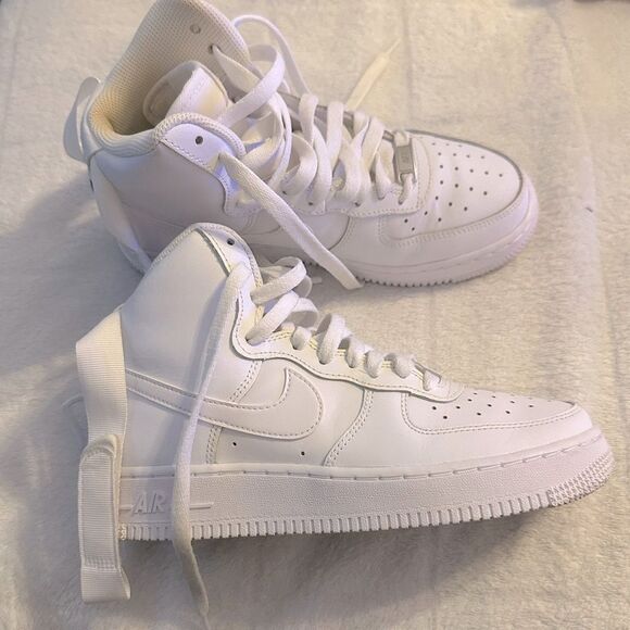 Nike Air Force High LE White/White Big Kids' women's